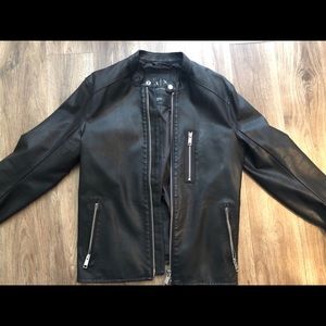 Armani exchange leather biker jacket